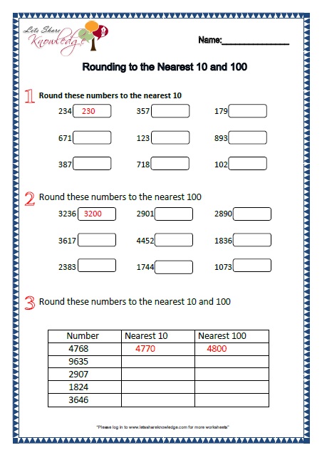 Numbers To 100 Worksheets Grade 2