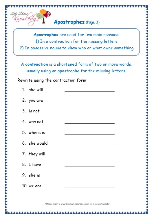 grade-3-grammar-topic-31-apostrophe-worksheets-lets-share-knowledge