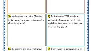 Division Word Problems Year 6 Sats